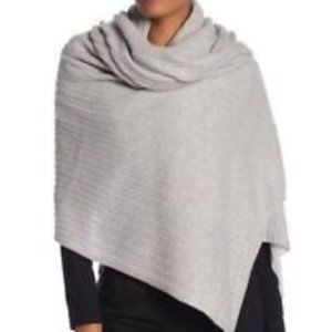 (nwt) Halogen ribbed knit blanket cashmere scarf